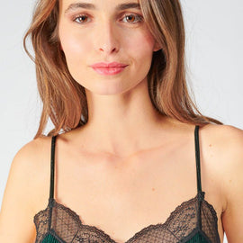 LE TEMPS Des CERISES, Yori Velvet Corduory Singlet, GREEN