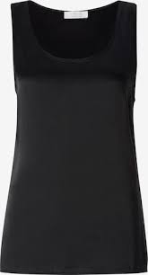 RICH & ROYAL, Silky Sleeveless Top, BLACK