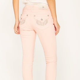 MISS ME SKINNY JEAN HAILEY ANGELS HAVEN, BUBBLEGUM LIGHT PINK