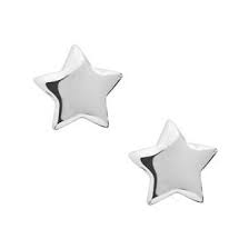 PASTICHE STAR EARRINGS, STAINLESS STEEL
