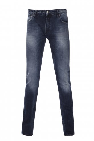 JUDAS SINNED USA, Deciple Denim Jeans in Wash Blue