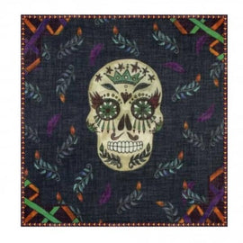 POM AMSTERDAM SHAWL CALAVERAS MAXI, SKULL