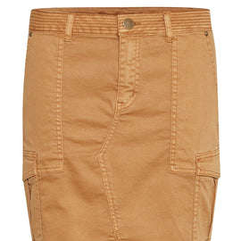 CULTURE ALBA DENIM SKIRT, GINGER ROOT BEIGE