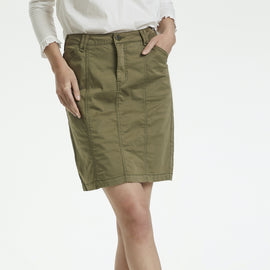 CULTURE DENMARK, Carla Skirt, BURNT OLIVE