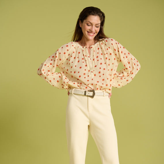 POM AMSTERDAM, Top Flower Poms, IVORY