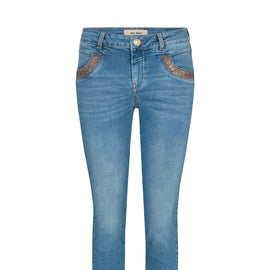 MOS MOSH Naomi Arrows Denim Jeans, Blue