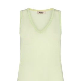 MOS MOSH Casio Top, Sleeveless, Metallic, SEACREST GREEN