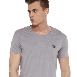 CIPO & BAXX, Men's Tee, V-Neck, GREY MELANGE