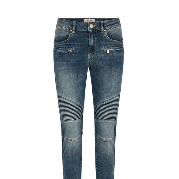 MOS MOSH, Alanis Ida Moto Denim Jeans, BLUE