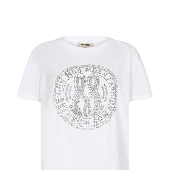 MOS MOSH, Leah Holi O-SS Tee, WHITE