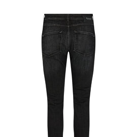 MOS MOSH, Bradford Brushed Denim Jeans, Studded Pocket, BLACK