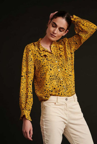 POM AMSTERDAM, Blouse, City Charms, GOLDEN AMBER